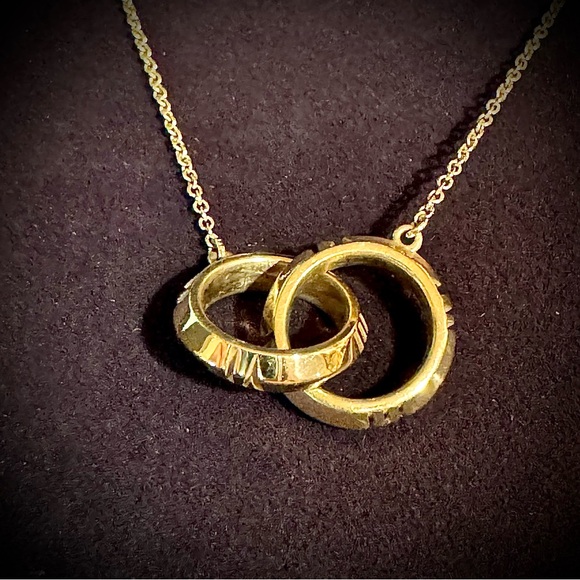 Authentic Tiffany’s 18K Yellow Gold Atlas X Closed Interlocking Pendent Necklace - Picture 10 of 12
